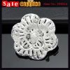 Wedding Silver Plated Pearl Rhinestone Flower Bouquet Brooch Jewelry