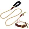 Durable Pet Outdoor Sports Traction Rope Braided Climbing Rope Dog Leash Small Medium Large Dogs