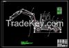 Many models Excavator blueprint drawing