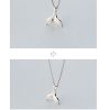 Dormy Story 925 Sterling Silver Little Mermaid Sea-maid Pendant fish  Necklace For Women Simple Fashion Girls Gift (Can be Extended)