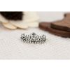 Dormy Story 925 Sterling Silver Classical Retro Fashion Princess Queen Crown Ring  For Gift(Can be Resize)