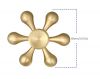 Copper Hand Spinner Copper Fidget Spinner Six Corner Focus Anti Stress Spinning Toys Tops Gift EDC Finger Spiner