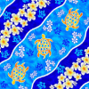 Cotton and Rayon, flower design