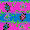 Cotton and Rayon, Batik turtle design