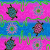Cotton and Rayon, flower design