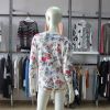 2017 S/F Ladies T-shirt Print Design Floral Printing Cute Scoop Neck Three-quarter Sleeve Knit Pullover Sweater For Women