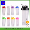 Plastic sport protein shaker bottle