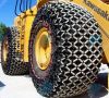 Factory supply black painted tire protection chain