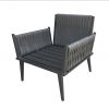 Outdoor Aluminum Furniture Rope Weaving Hotel Sofa Chair Garden Furniture (S56)