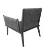Outdoor Aluminum Furniture Rope Weaving Hotel Sofa Chair Garden Furniture (S56)
