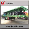 China 40ft 3axles container transport flatbed semi trailer