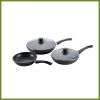 aluminum non stick coating cookware set Wok fry pan saucepot with lid