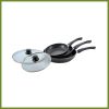 aluminum non stick coating cookware set Wok fry pan saucepot with lid