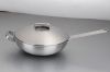 304 Stainless Steel Wok Pot Pan Palm Restaurant Cookware Kitchenware 