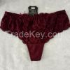 China wholesale new style red sexy briefs lace spandex fancy thongs 58