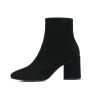 New Style Women's Shoes Black Suede Ankle Boots