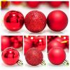 Colorful small glass ornaments, 24 Pcs Shatterproof Christmas Balls Tree Ornaments