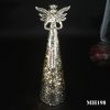 Battery Powered Led glass angel figurines, glass angels with led light