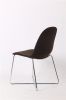 round back fabric chromed legs dining chair EGC-2011