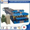 PLC Controlling Color Coated Steel Glazed Tile Roof Roll Forming Machi