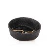 Black color seagrass basket/ storage basket/ belly seagrass basket