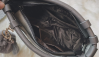 PU Leather Women Handbags Lady Fur Ball Tote Bags Top-Handle Bag
