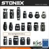Stonex Plastic Cord Locks Stoppers, Strap Ends, Zip Puller for Garment and Bag