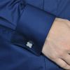 2018 Custom Jewelry White Gold Micro Pave Zircon Clover Cuff Links/Cufflinks