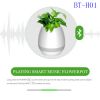 Creative Smart Bluetooth Speaker Music Flower Pots Home Office Decoration Green Plant Music Vase Music Green Plant Touch Induction