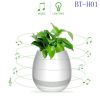 Smart LED Wireless Bluetooth Speaker Music Flower Pot Touch Plant Speaker Wireless Smart Lounspeaker for Anxiety Stress Relief Gift