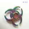 Fidget spinner toys Rainbow Tri-Fidget Metal Hand Colorful EDC Gyro Toys HandSpinner spinners finger top spinning Toy in retail box
