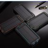 Cigarette lighter Solar Waterproof Portable Power Bank Battery Charger for iPhone, iPad, Samsung, other Android mobile phones, Kindles