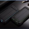 Cigarette lighter Solar Waterproof Portable Power Bank Battery Charger for iPhone, iPad, Samsung, other Android mobile phones, Kindles