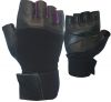 Customized Leather Weight lifting gloves/ strong grip