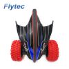 Flytec 015 RC Car 360 Degree Bouncing Rotation Devil Fish Crazy Gyro Truck Rock With Light RTR Red