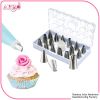FDA LFGB certificated 16pcs Icing Piping Nozzles Pastry Tips Cake Cupcake Decorating Diy Tool Box Set