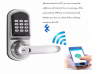 Smartphone Bluetooth Door Lock with Combination Satin Chrome Bluetooth-enabled APP, Code Smart Entry Keyless Lock handle door locks