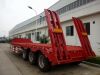 Low Bed Semi Trailer for transport Heavy Duty Equipment and Construction Machinery
