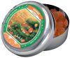 Jardin Riche natural orange flavoured hard candy drops in tin with magnet