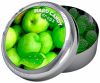 Jardin Riche natural apple flavoured hard candy drops in tin with magnet