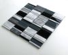 Aluminium mix marble & glass mosaic tile