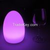 Egg Shaped Led Table Lamp With RGB Color Change Light