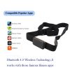 Bluetooth Heart Rate Monitor Adjustable Textile Heart Rate Chest Strap Belt With Bluetooth Heart Rate Sensor