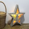 wooden star pary decoration light
