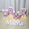 wooden letter party decorative light