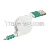 2 in 1 Lightning and Micro USB Retractable Data Charging Cable