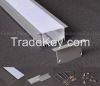 Linear 15mm Recessed Aluminum Floor Lighting Profile for LED Strips