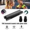 Black Sweat resistance mini bluetooth 4.2 in-ear headset with surround sound, truly wireless earphone