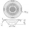 high power led L3PAR20 CCOB lens for spotlights