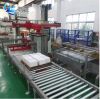 Fully Automatic small single column palletizer and carton packer for bottles cartons packs bags